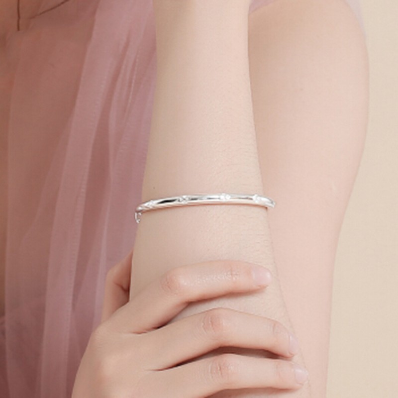 925 perak sterling gelang empat daun semanggi gelang fashion perhiasan wanita /Four leaf clover bracelet fashion jewelry women