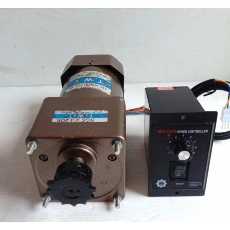 Set Ac Motor 220V plus speed control ratio 1 : 120 12Rpm Speed Control