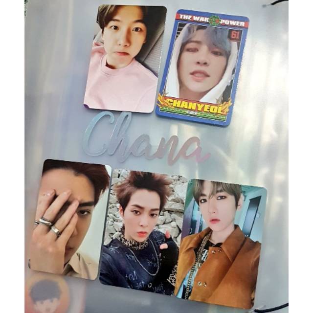Official Exo PC photocards baekhyun chanyeol sehun xiumin the war power dmumt tempo love me right