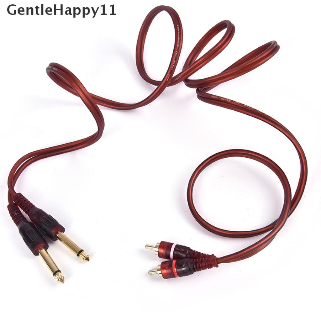 Kabel GentleHappy 1.5M, Dual RCA Male to Dual 6.35mm 1per4inch Male Mixer Audio Cable