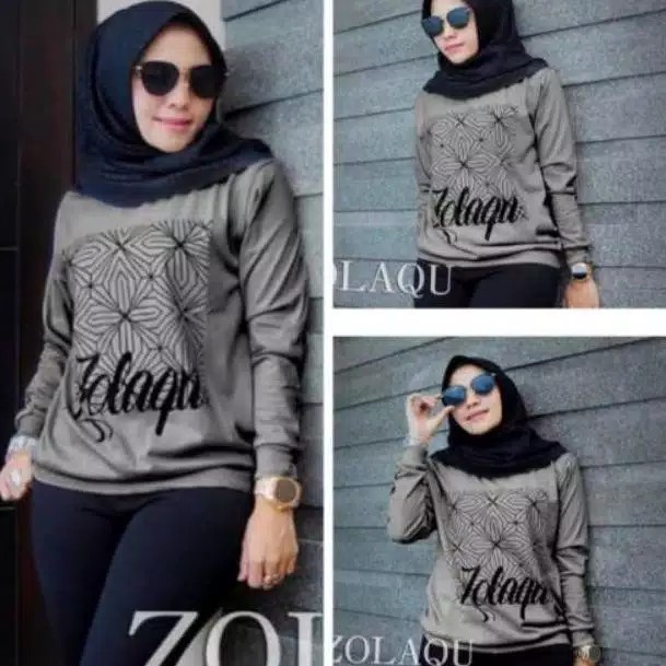 BISA COD KAOS JUMBO / ATASAN MUSLIM LENGAN PANJANG WANITA JUMBO XXL