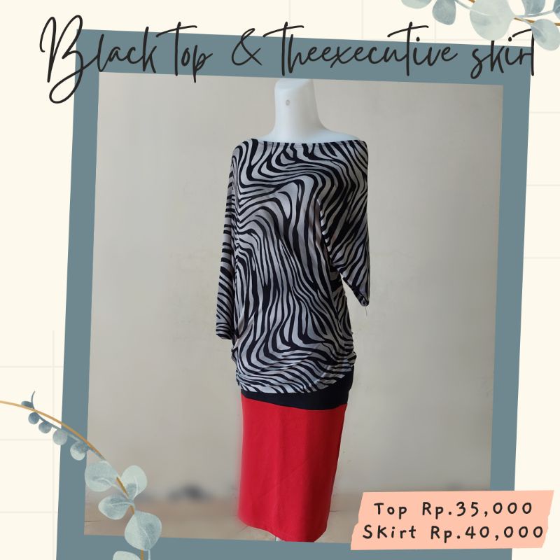 [THEVICTORY] Preloved Set atasan sama rok wanita Executive