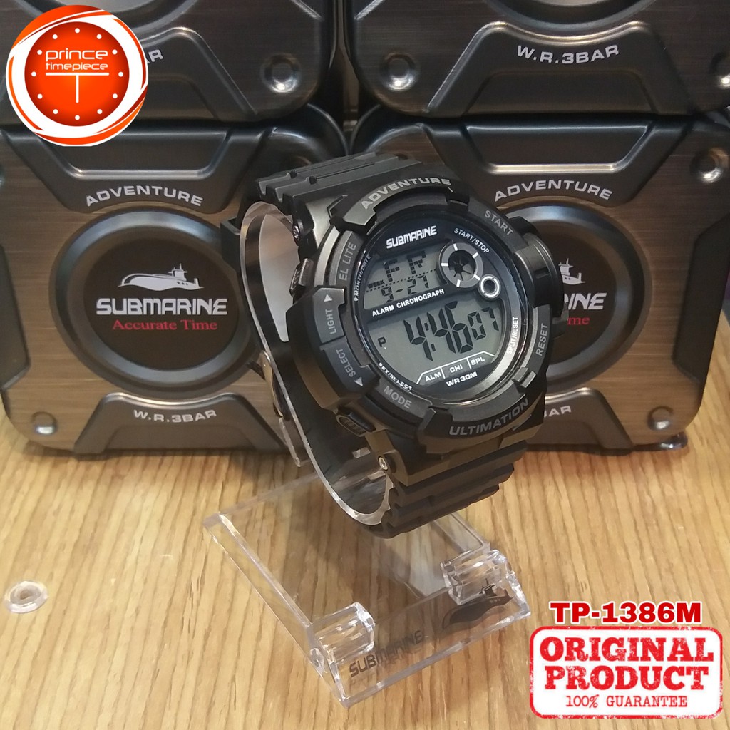U S Submarine Tp 1386m New Arrival Wr30m Alarm Chrono Jam Tangan Digital Cowok Terbaru Shopee Indonesia