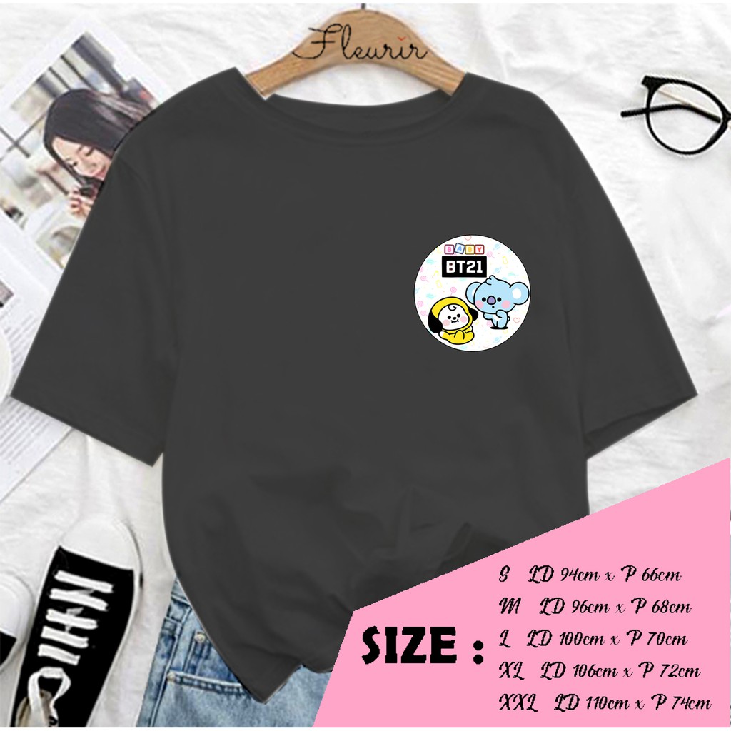 FLEURIR - KAOS BABY CHIMY  WANITA DEWASA LENGAN PENDEK TUMBLR TEE UNISEX