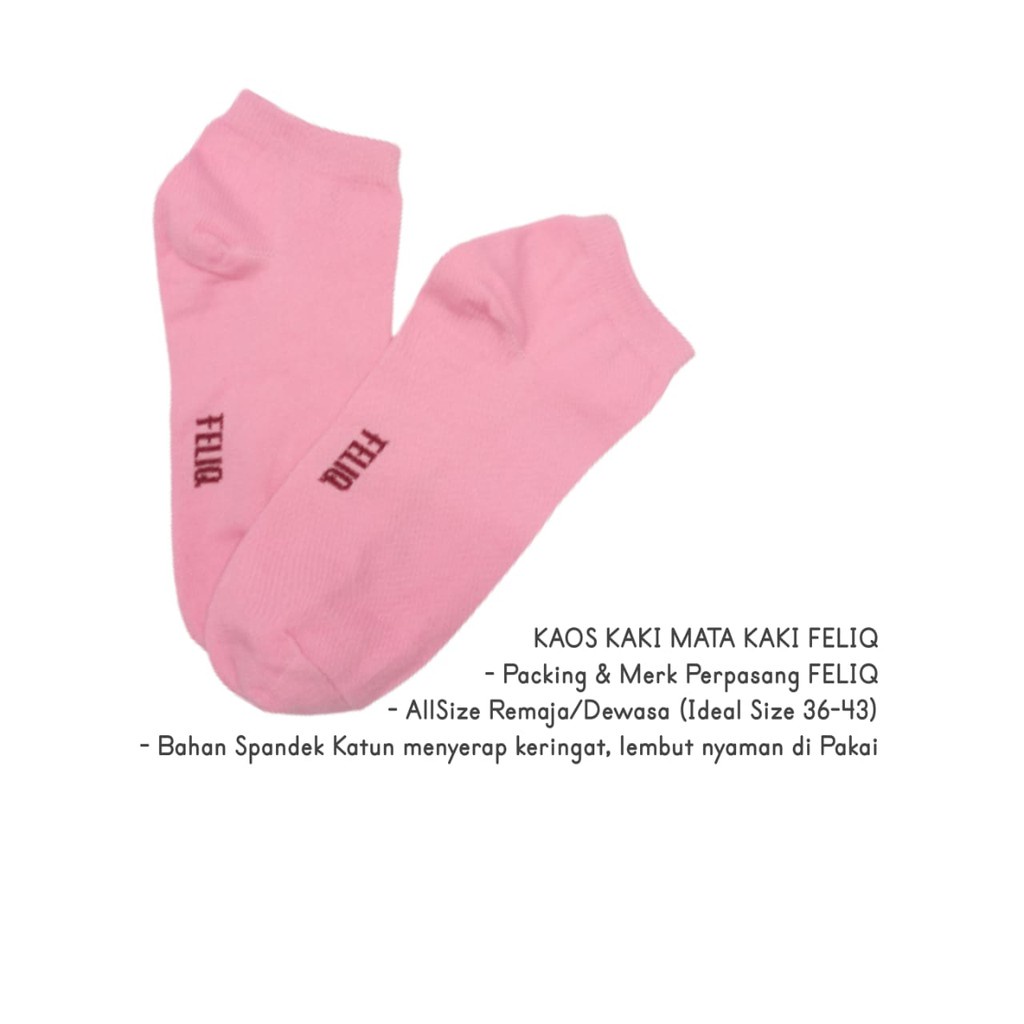 k 001 kaos kaki pendek semata kaki polos pria wanita dewasa unisex