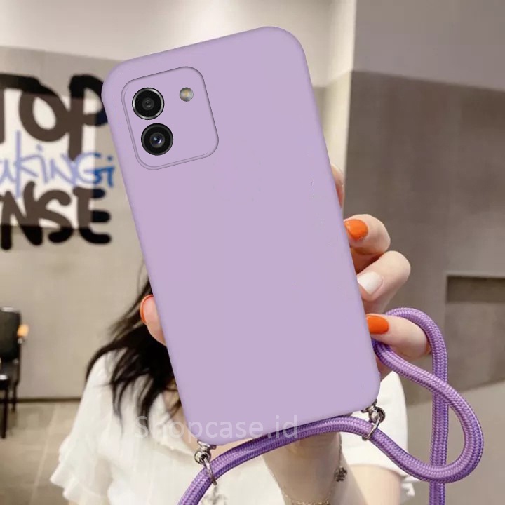 Softcase Tali For Samsung A03 | Case Camera Protech | Case Macaron Samsung A03 | Softcase Samsung A0