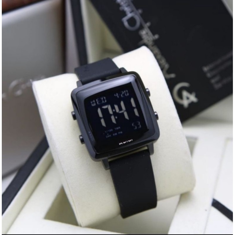 jam tangan wanita original ALEXANDRE CHRISTIE AC9351MH BLACK YELLOW