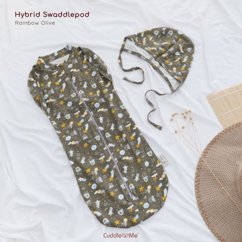 Cuddle Me Hybrid - Swaddlepod [Free Alas Ompol] Bedong Instan Topi CuddleMe