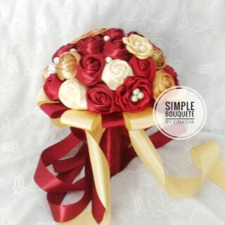 Simple Buket pengantin / wedding Bouquete / Bunga Tangan ...
