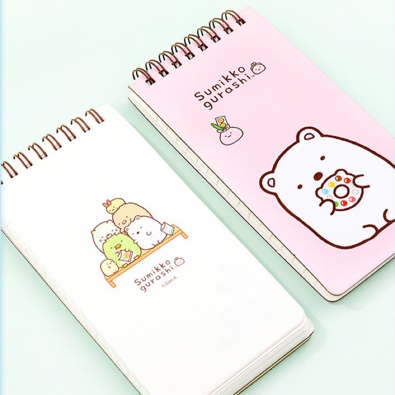 KENSHO Notebook Notepad Mini Spiral Ring Karakter Sumikko Gurashi / Buku Catatan Kecil