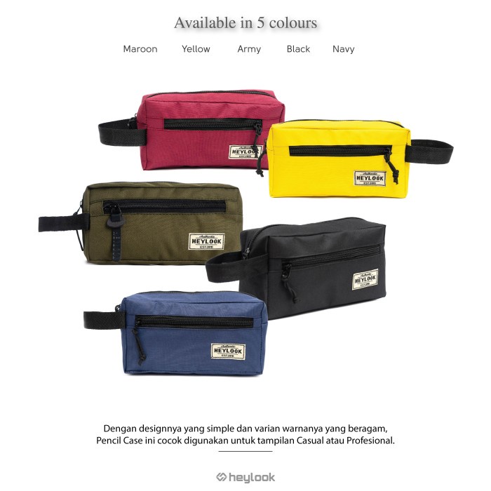 

TULIS-ALAT- TEMPAT PENSIL KOSTAK PENCIL CASE ALAT TULIS SEKOLAH ANAK ATK POUCH - MAROON -ALAT-TULIS.