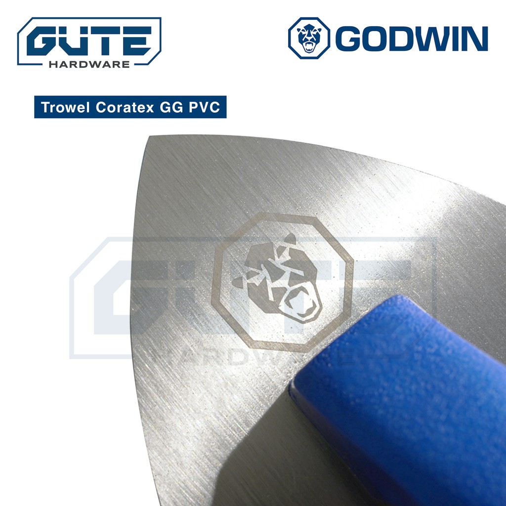 Plastering Trowel Asli Stainless &quot;Godwin&quot; / Roskam / Raskam / Sendok Semen Untuk Pasang Keramik GIGI