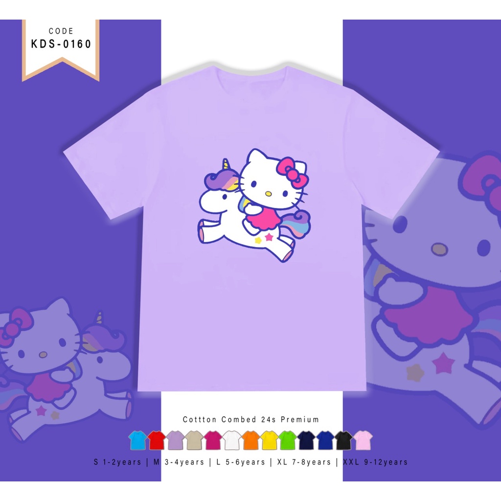 T-SHIRT / KAOS ANAK-ANAK TERMURAH BERGAMBAR HK UNICORN- TERIMA CUSTOM KAOS KELUARGA