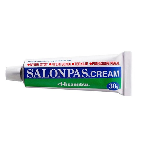 Salonpas Cream 30 Gram / Koyo / Pegal Linu / Nyeri / Cidera