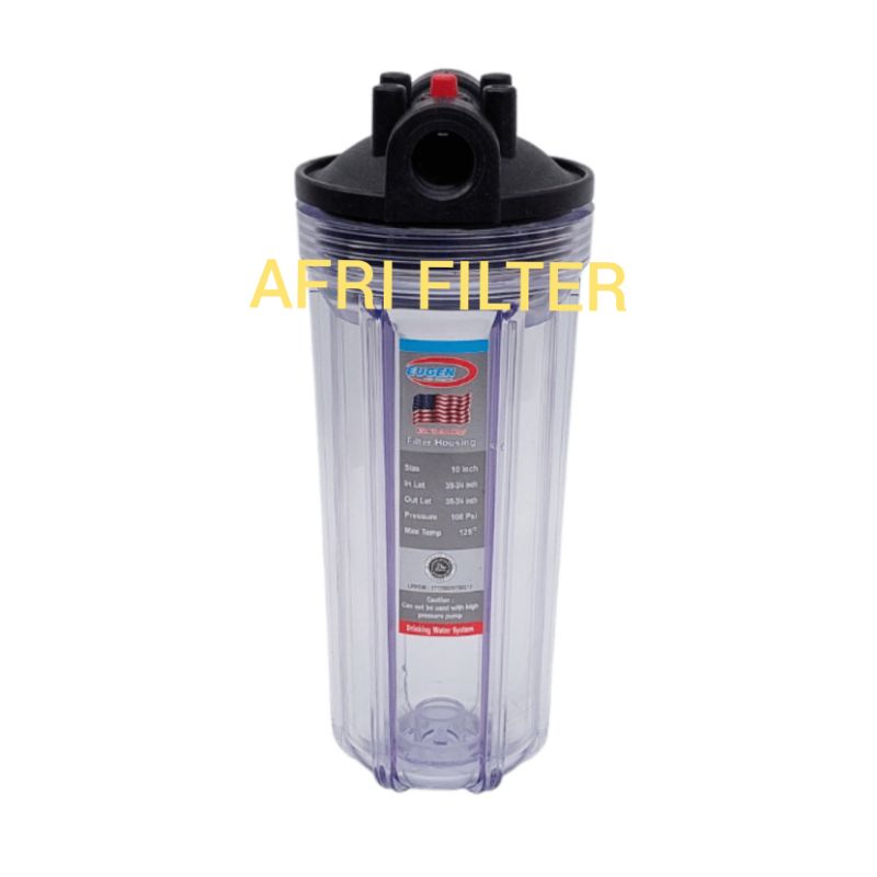 Paket EKO 2 Saringan/ Filter Air Zat Kapur siap Pakai ( Clear 10 drat 3/4&quot; SR)