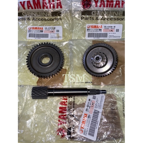 GEAR RASIO SET / GEAR BOX SET YAMAHA MIO SPORTY / MIO SOUL / FINO 100% ORIGINAL