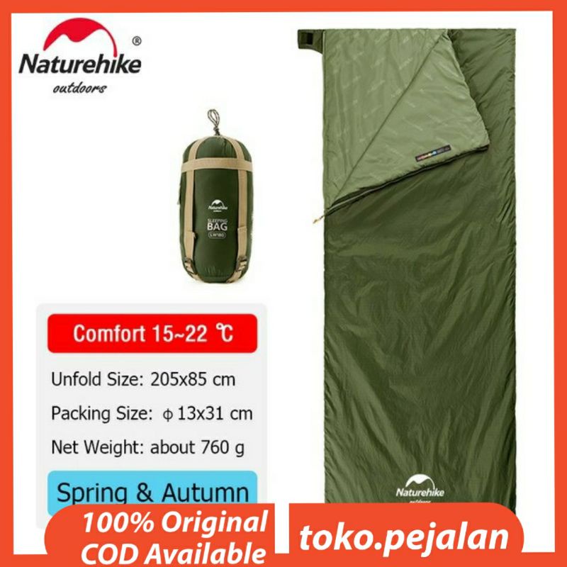 SLEEPING BAG LW180 NATUREHIKE NH21MSD09
