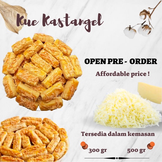 

Kue Kering Kastangel / Kastengel / Castangel Keju Cocok Untuk Natal / Lebaran / Imlek Murah Dan Berkualitas Premium