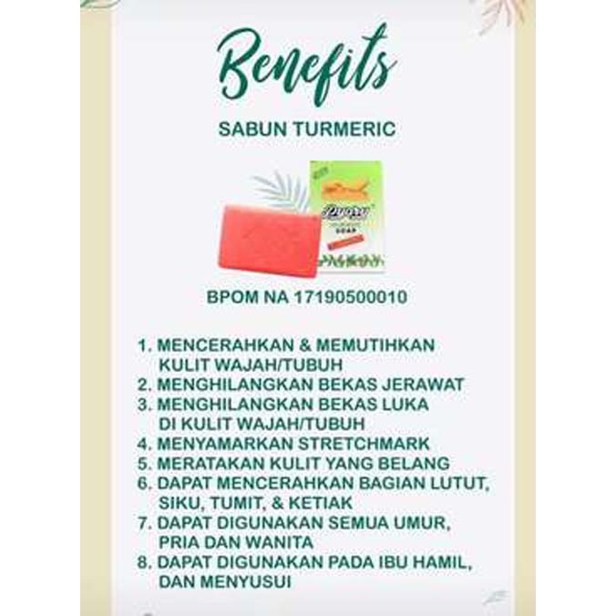 [BPOM[ Sabun Arab Beauty Soap TURMERIC &quot;Ateefah&quot; Pyary