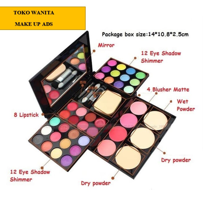 MAKE UP ANAK☻ MAKEUP PALLETE ADS MAKEUP SET PAKET LENGKAP MAKE UP WAJAH ANAK AMAN