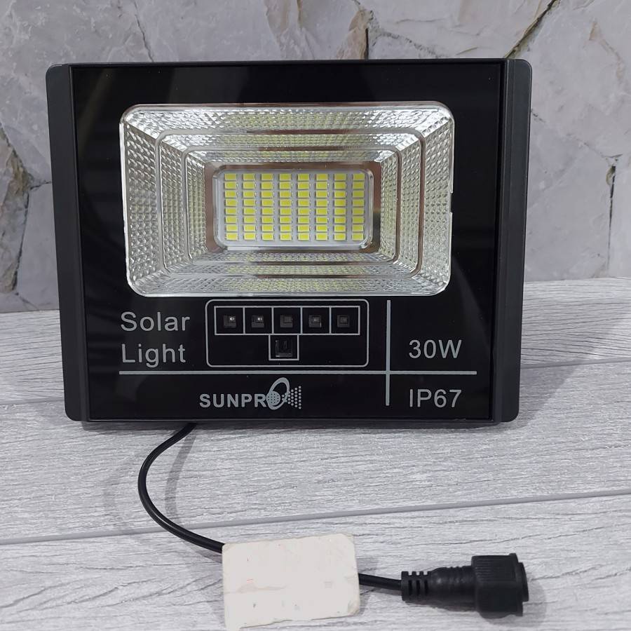 BARU!!Lampu Solar 30W Cahaya Putih IP67 Water Resistance Sunpro 30W ORIGINAL