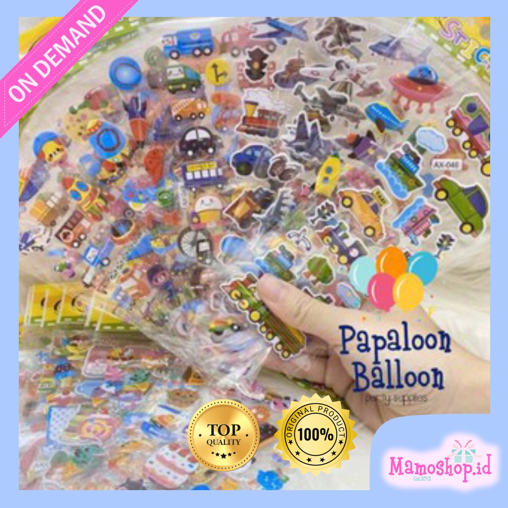 

Sticker Anak Stiker Timbul Mobil Pesawat kendaraan