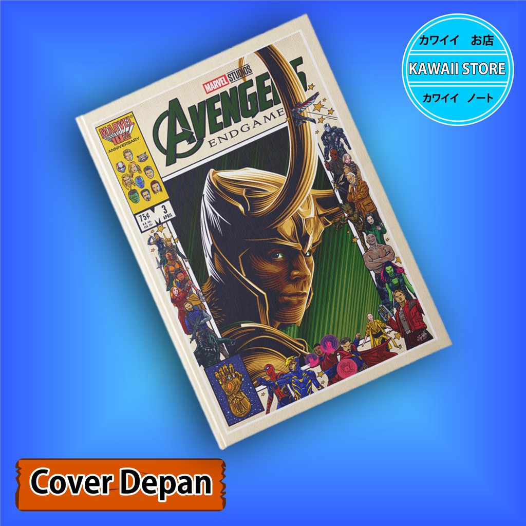 

Notebook / Pocket book Hard Cover Film Marvel Avengers LOKI uk A5 & A6 / Notes Book