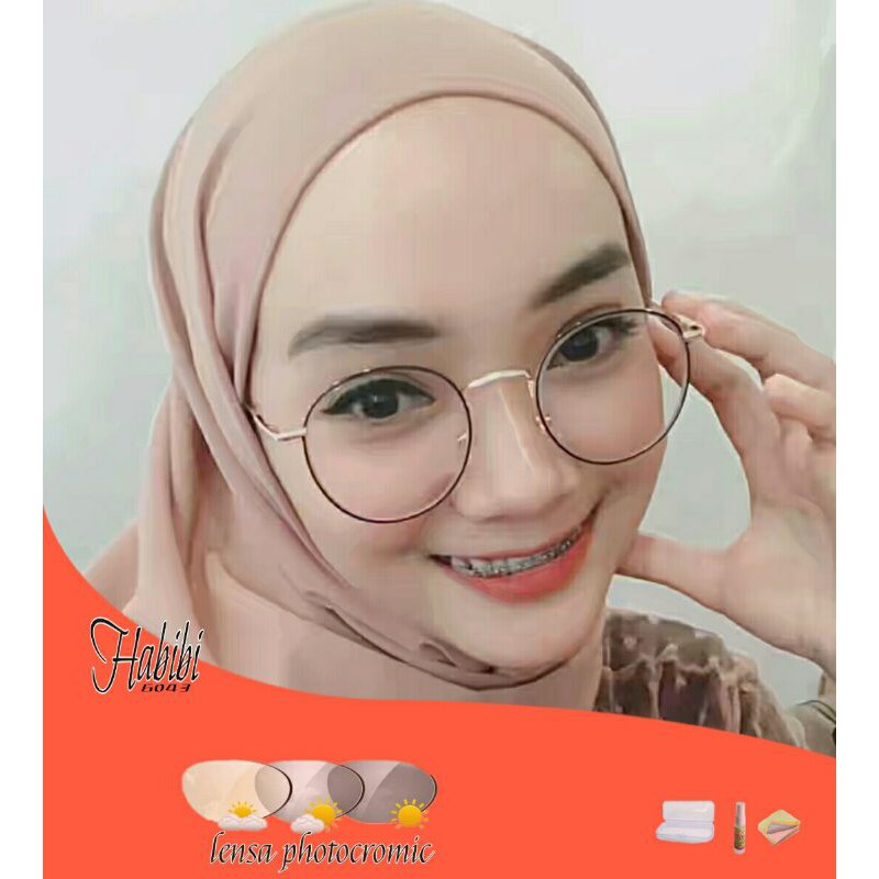 KACAMATA PHOTOCROMIC| kacamata anti radiasi| kacamata korea ursula bulat 3213
