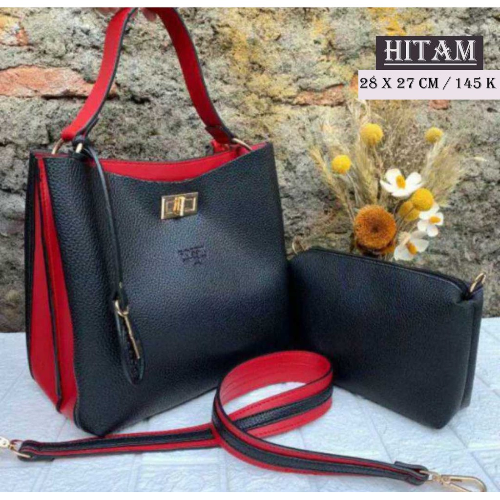 TAS F TOTE 2 RUANG / TAS FASHION WANITA