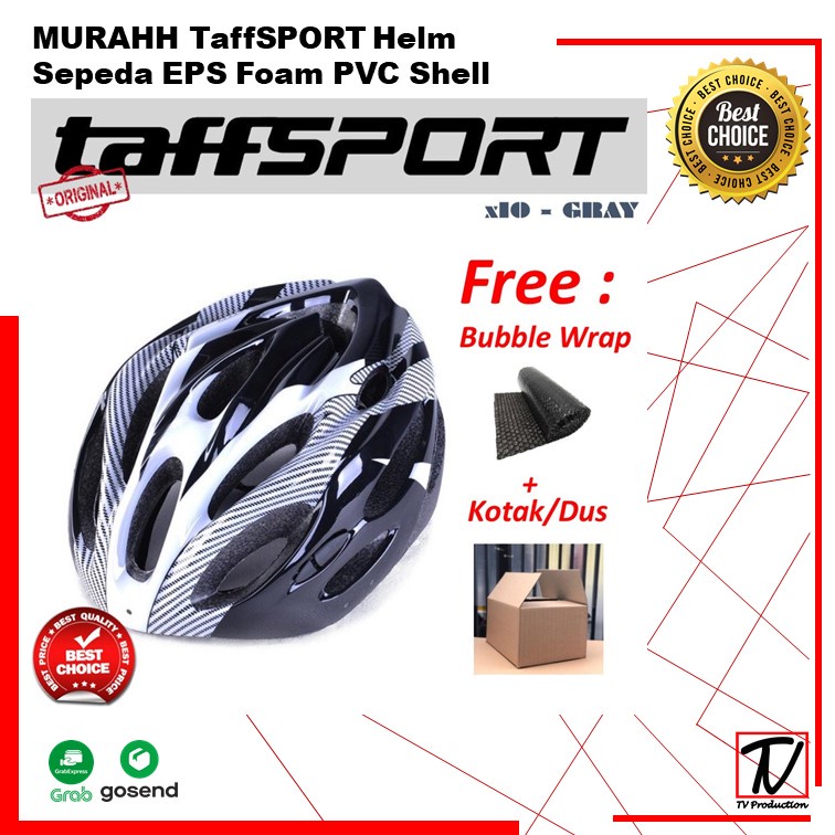 MURAHH Helm Sepeda EPS Foam PVC Shell