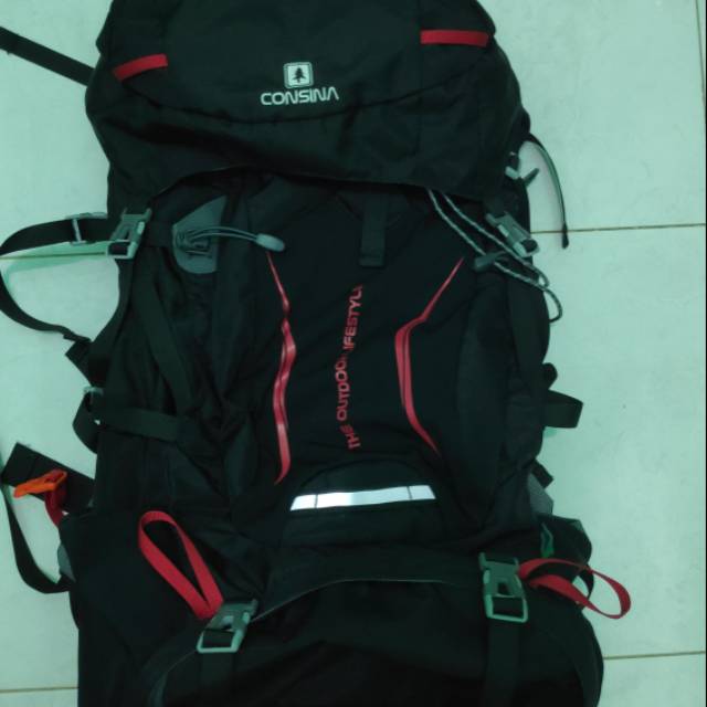 Tas Gunung Consina Deviate 70L Black BNWT