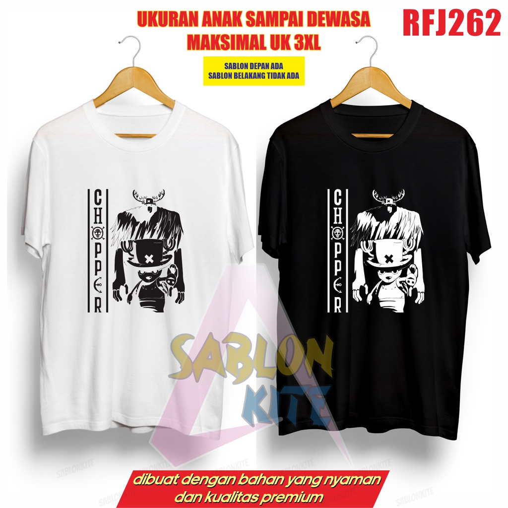 MURAH!!! KAOS KEREN ANIME CHOOPER RFJ262 ONE PIECE