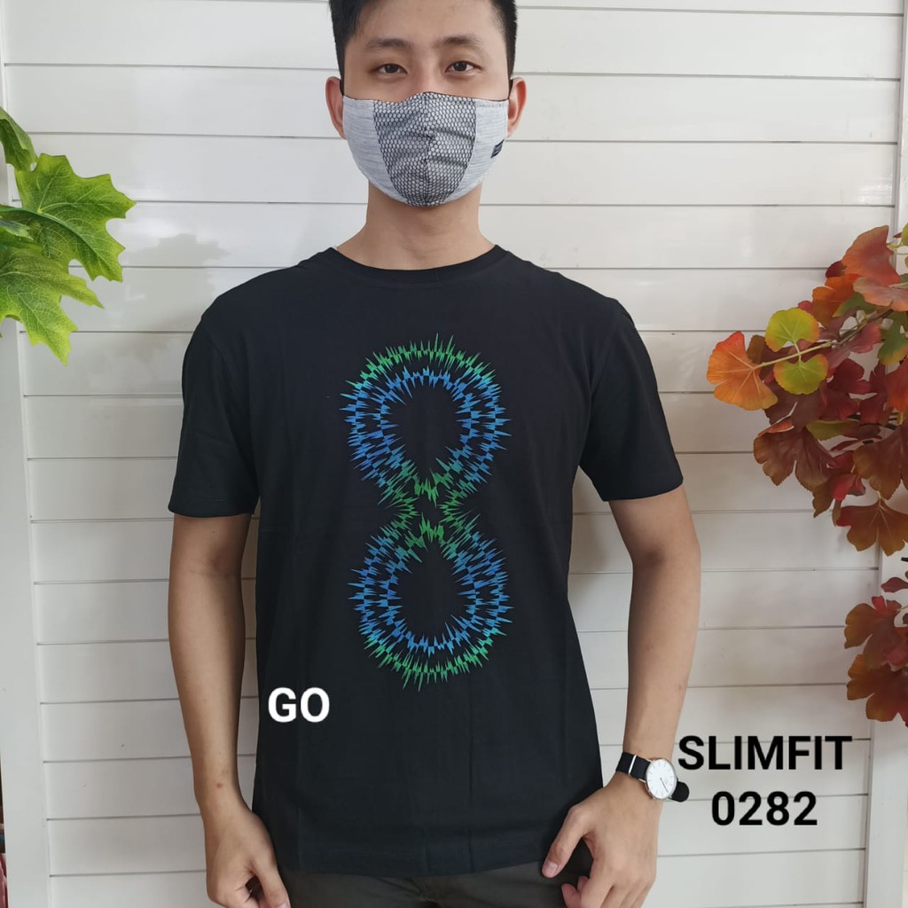 gos gof MAXMILLIAN KAOS C (Slimfit) Pakaian Pria Atasan Kaos Oblong Original Lengan Pendek