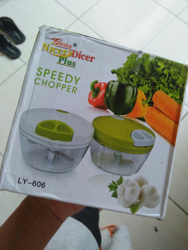 Grinder Mixer Serbaguna Genius Nicer Dicer Plus 3 Mata Pisau / Blender Cincang Daging, Bumbu, Bawang