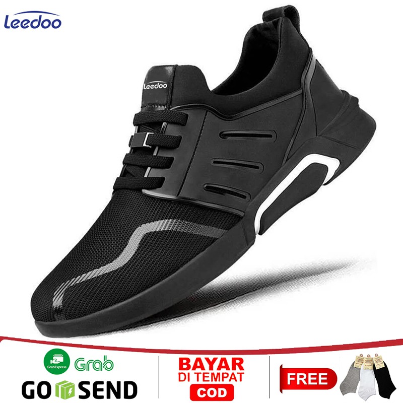 Leedoo Sepatu Pria Sepatu Import Sepatu Casual Sepatu Kerja Simple F15