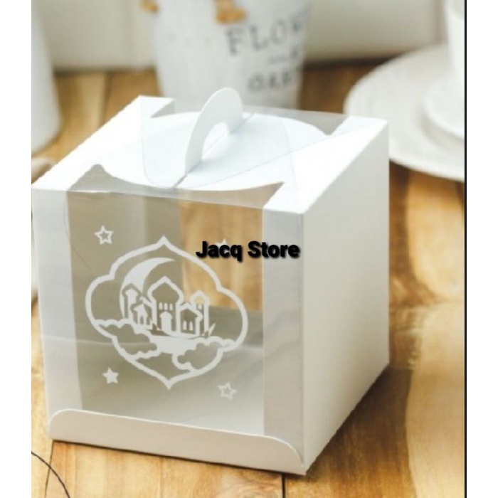

Dus Lebaran - Box Lebaran - Packaging Lebaran Idul Fitri 12x12x12 putih