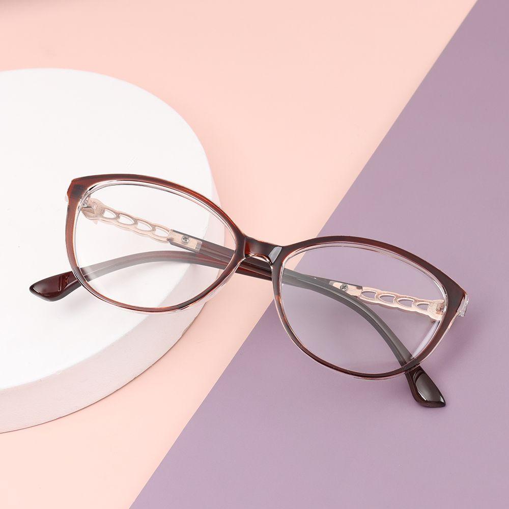 Lily Kacamata Bulat Wanita Pria Portable Oversized Optical Glasses