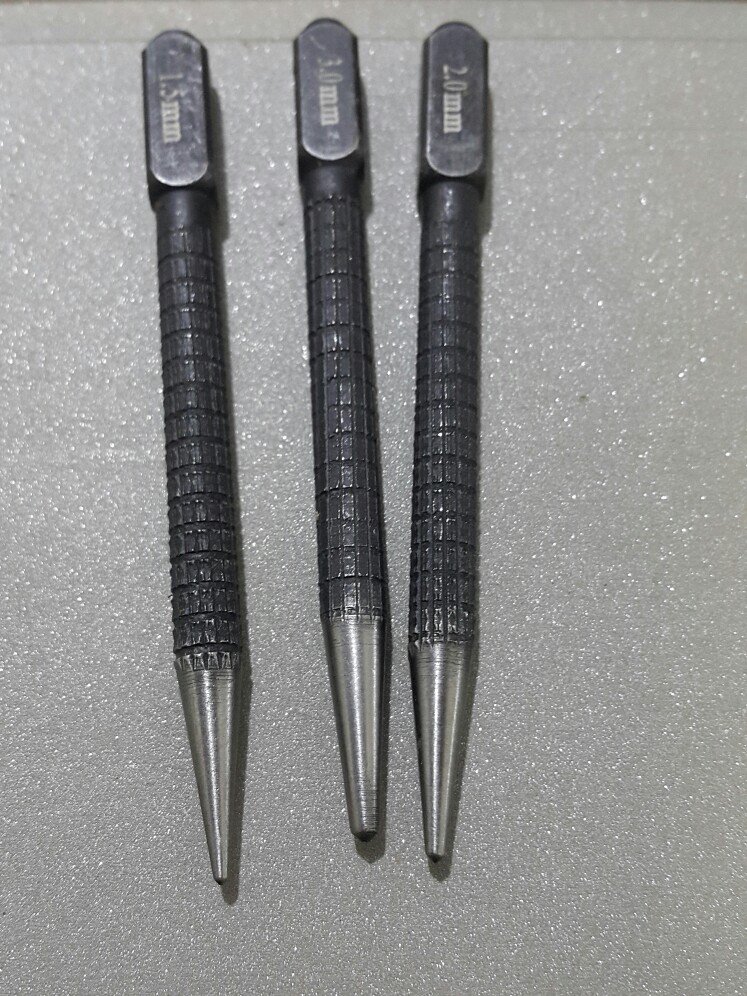 3pcs Punch Hole Tool High Hardness Rust Proof Positioning For Metal Material