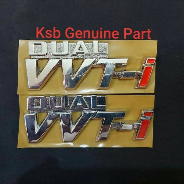 Emblem Dual Vvti Besar Ori Innova Fortuner Altis Vios Hilux Camry Asli