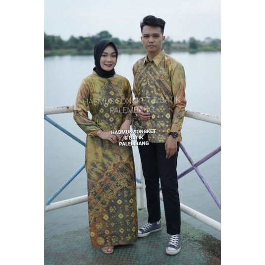 COUPLE GAMIS JUMPUTAN PALEMBANG ASLI SUTRA VALVET SILK