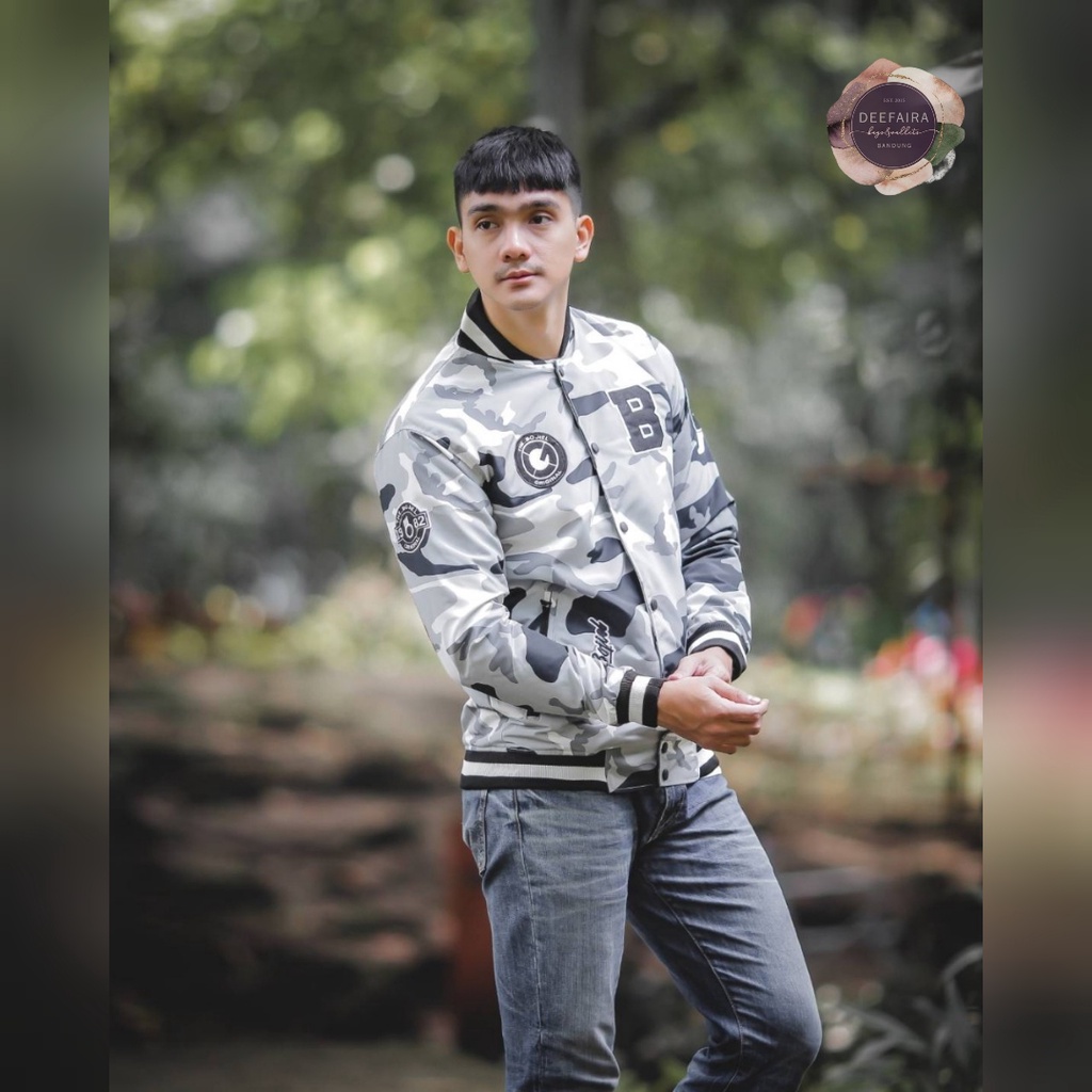 Jaket Bas3ball Th3 Bjll13 Corak Arm1 Untuk Laki Laki Remaja Dan Dewasa