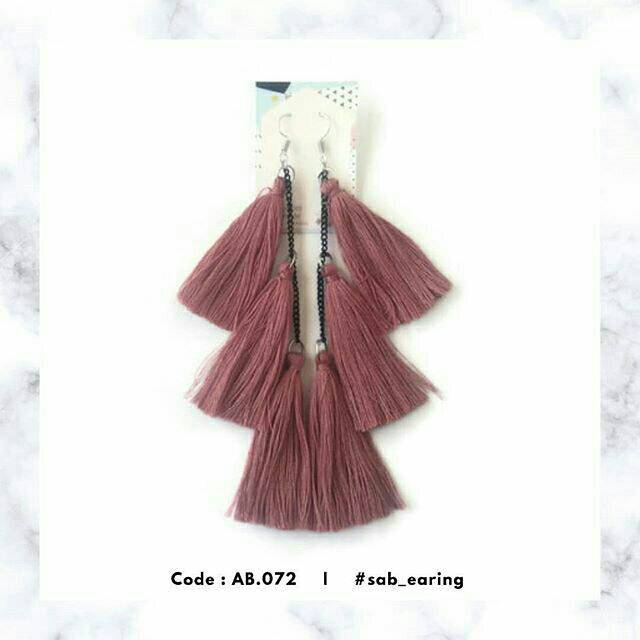 Anting Hijab | Anting Tassel Panjang  | ANTING BANDUNG | AB.072