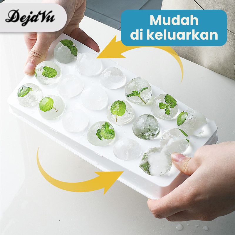 Dejavu Cetakan Es Batu Bulat Bola Cetakan Puding Telur Puyuh Es Jelly Bolong Coklat Lolipop HRM110