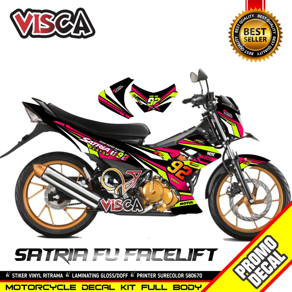 Decal Satria Fu Facelift 2014 Full Body Stiker Satria Fu Facelift 2014 Full Body Striping Satria Fu 
