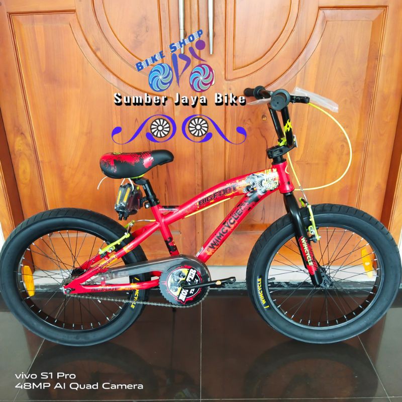 Sepeda BMX 20 Inch Wimcycle BigFoot + Free Botol Minum