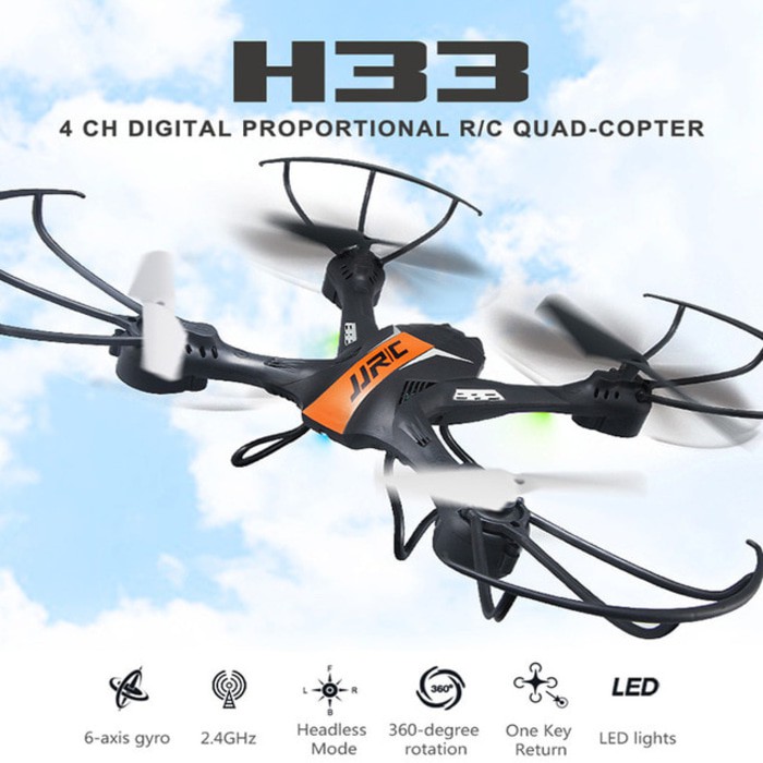 Mini Drone: Jjrc H33 Gyro 2.4Ghz - Drone Kecil - 35Ddaa - Original Asli