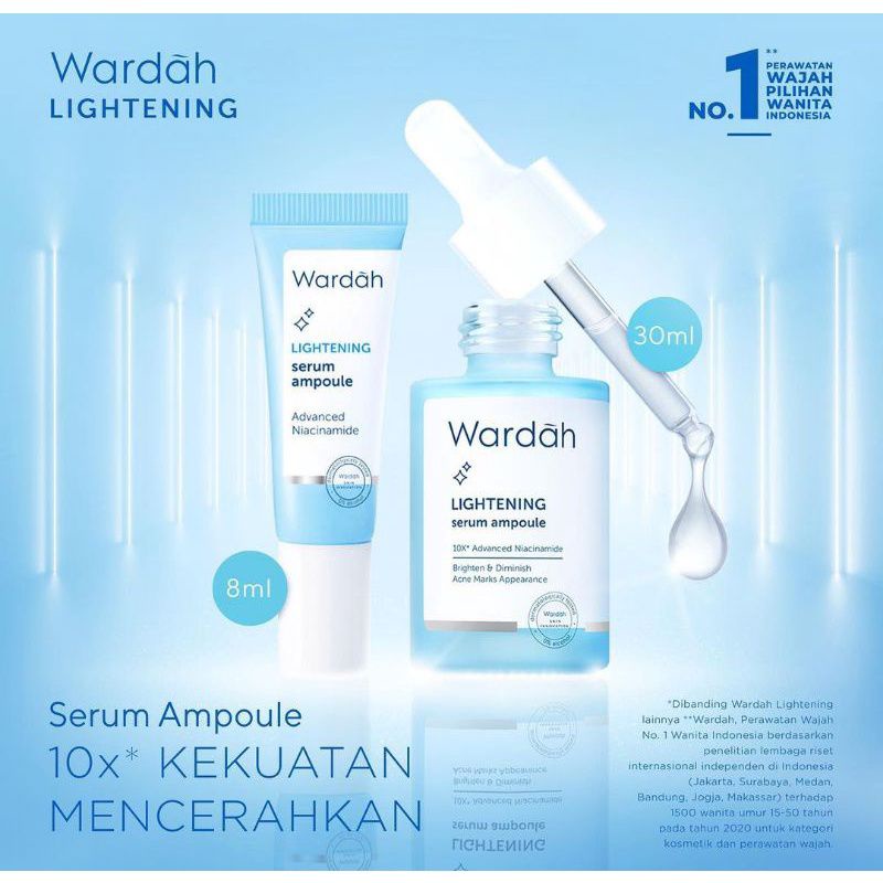serum wardah lightening/serum mencerahkan wajah