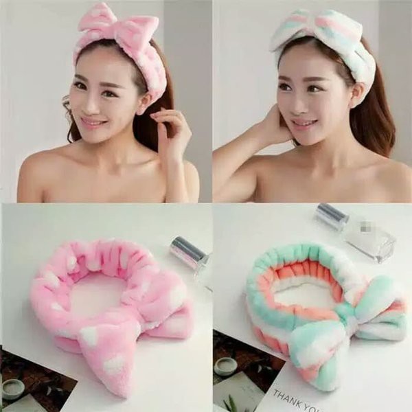 ASY - Bandana Motif Pita Besar [Headband]