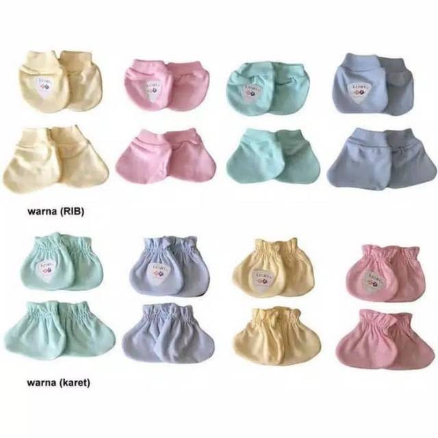 LIBBY MURAH SARUNG TANGAN KAKI BAYI KARET RIB ( STKPR / STRPR / STKW / STKP / STRW / STRP ) NEWBORN STK KKT