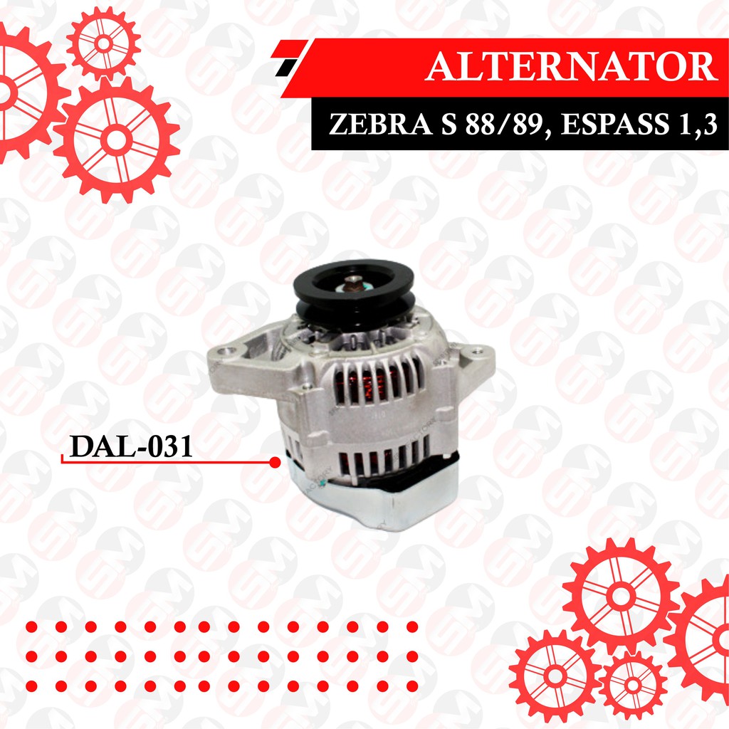 ALTERNATOR/DINAMO AMPER "ZEBRA S 88/89/ESPASS 1,3''